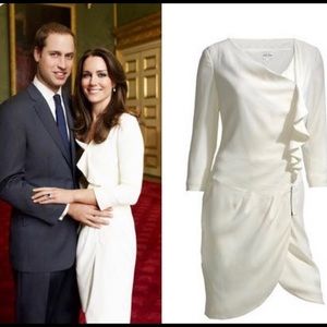 Reiss White Dress, same as worn by Kate Middleton
